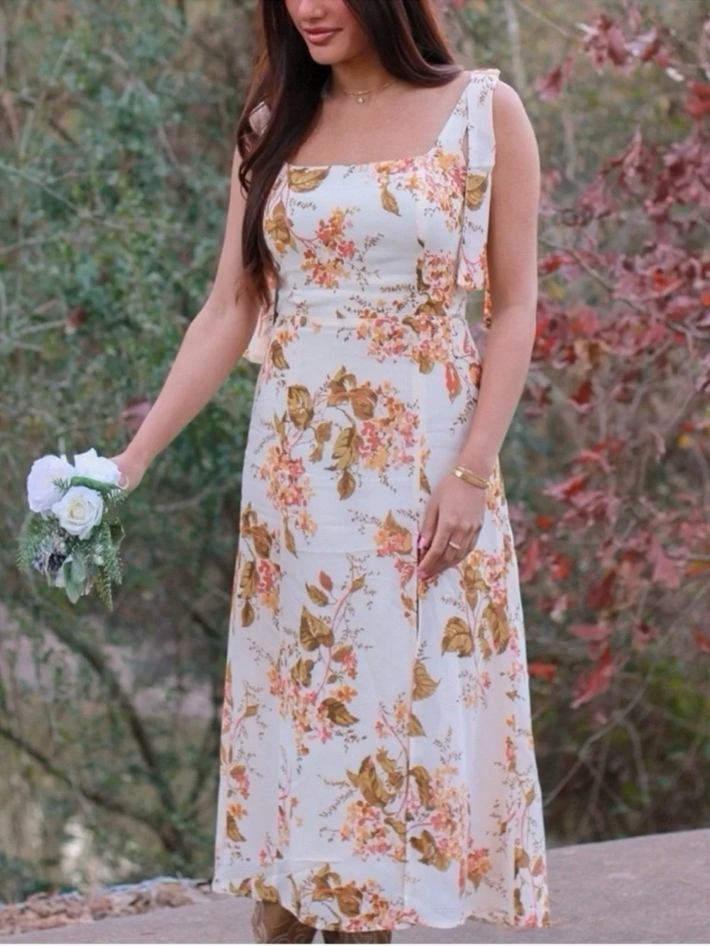 NWOT Women’s Reformation Twilight Floral Midi Dress in Bella - Picture 2 of 12